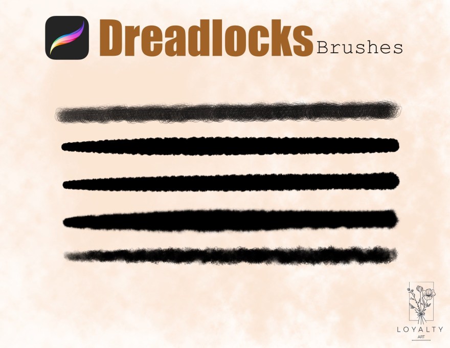 Picture of: Afro Hair Procreate Dreadlocks Procreate Brushes Hair – Etsy