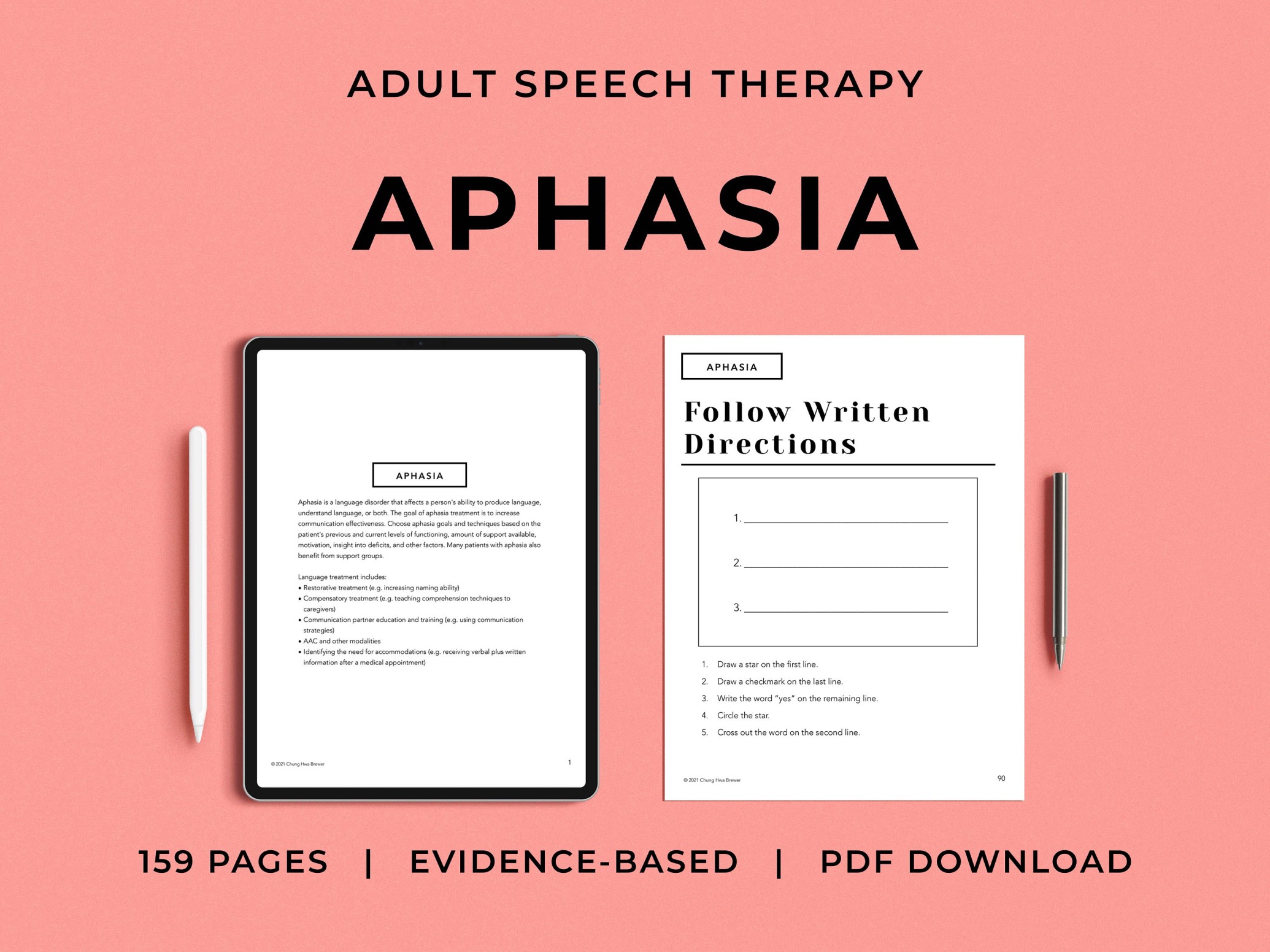 Picture of: Aphasia Pack PDF Patient Handouts Worksheets Resources – Etsy