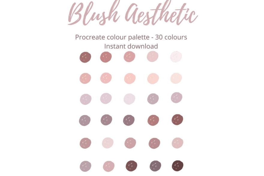 Picture of: Blush Aesthetic-pink porcelain beige cream ()  Brush Galaxy
