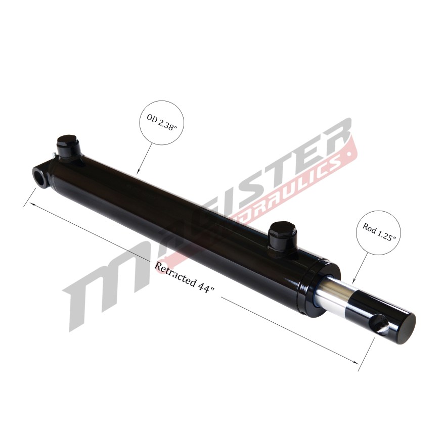 Picture of: ” bore x ” stroke pin eye hydraulic cylinder