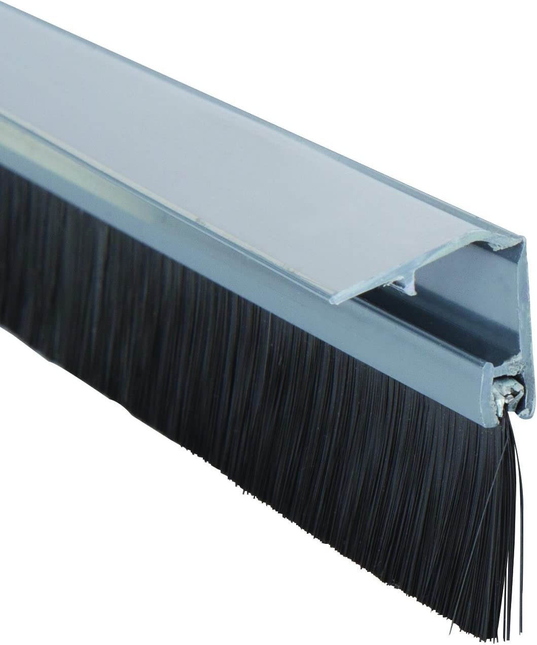 Picture of: Bottom Door Brush Seal with Concealed Fixing Cover, chrome