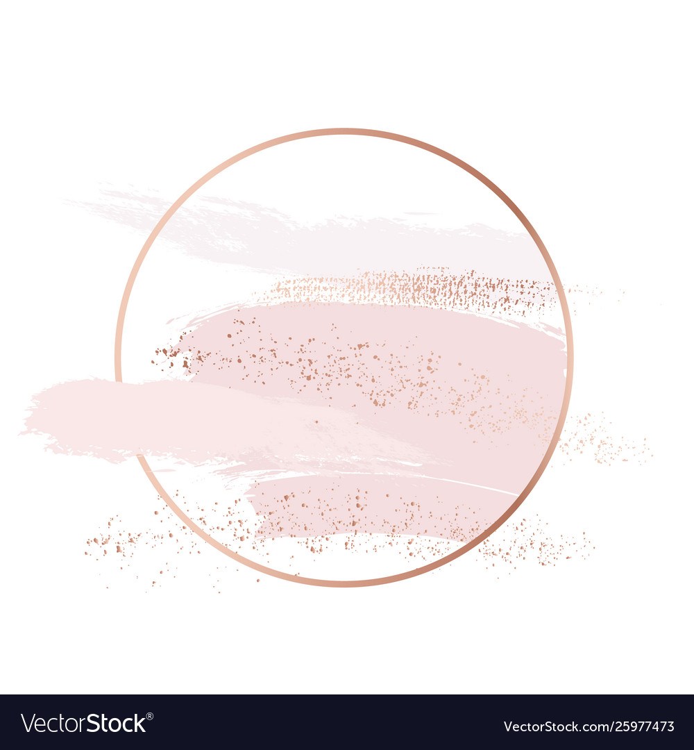 Picture of: Brush strokes in gentle skin tones and rose gold Vector Image