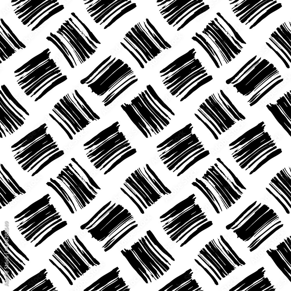 Picture of: Brush strokes seamless pattern