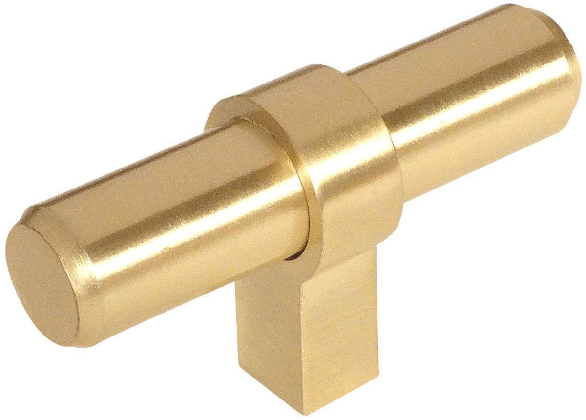 Picture of: Cosmas  Pack BB Brushed Brass Cabinet Bar Handle Pull Knob – -/”  Long
