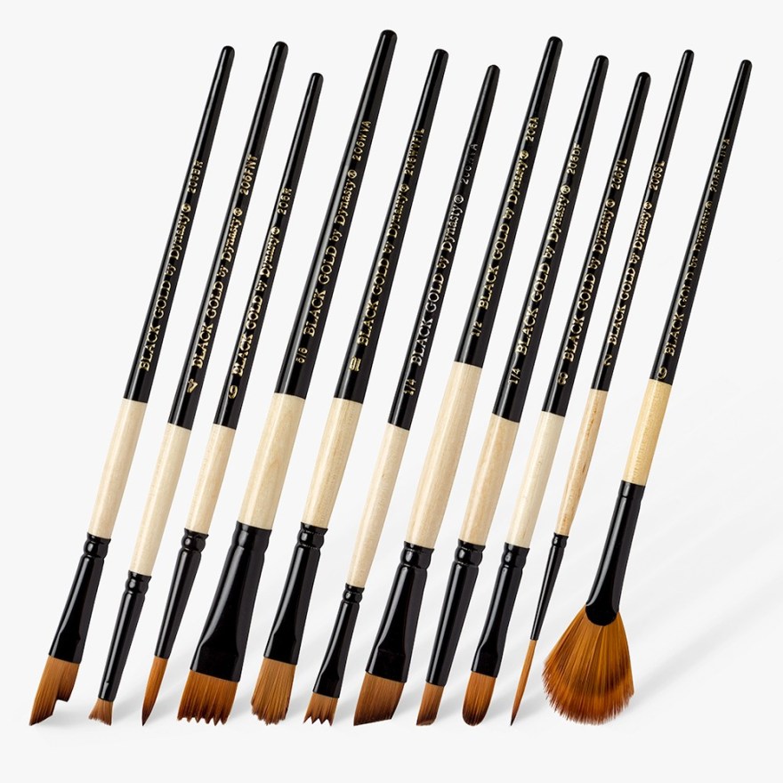 Picture of: Dynasty : Black Gold Brushes  Jackson’s Art Supplies
