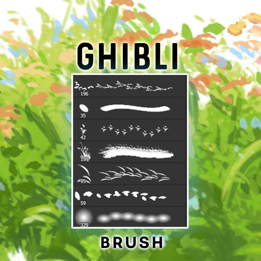 Picture of: Free Ghibli Brushes