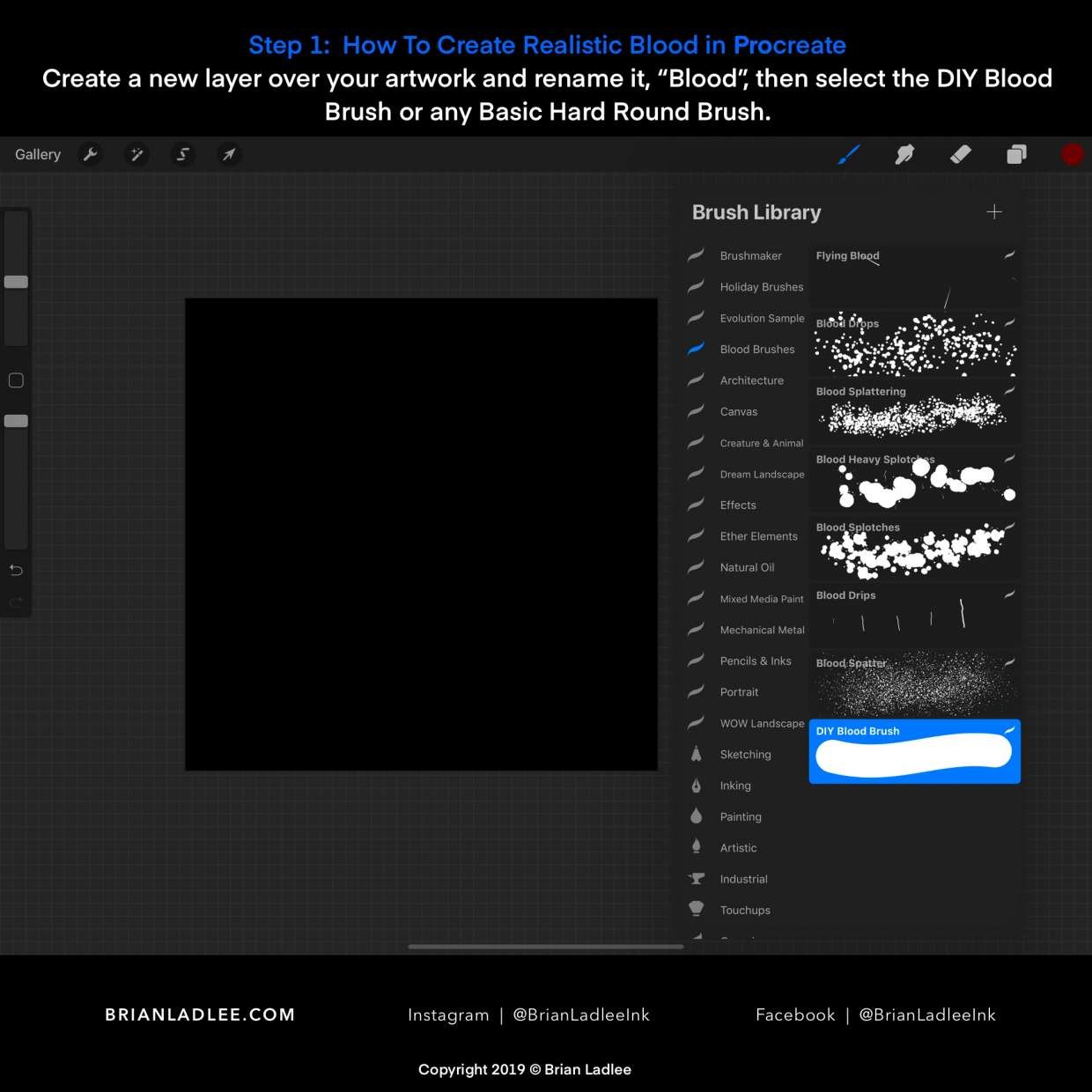 Picture of: FREE Liquid & Blood Brushes and Tutorial