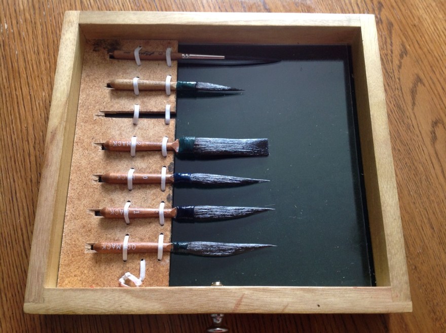 Picture of: How I store my striping brushes in my brush box