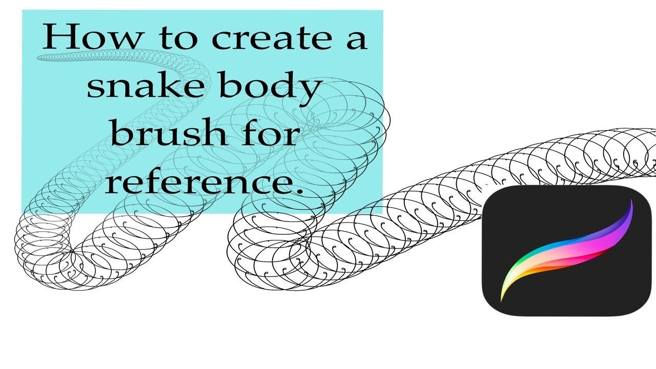 Picture of: How to create a Snake Body Brush w/ Procreate Tutorial