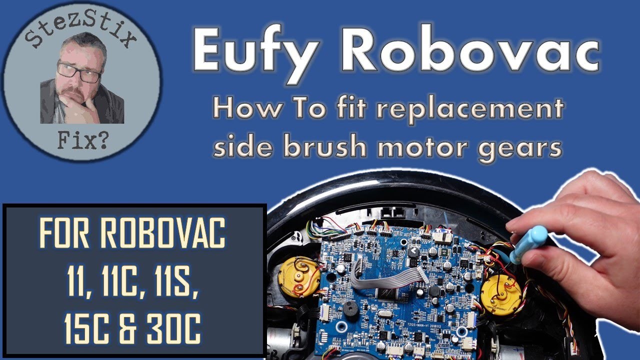 Picture of: HOW TO replace the EUFY Robovac side brush motor gears  Repair kit from  eBay  Teardown & Fit