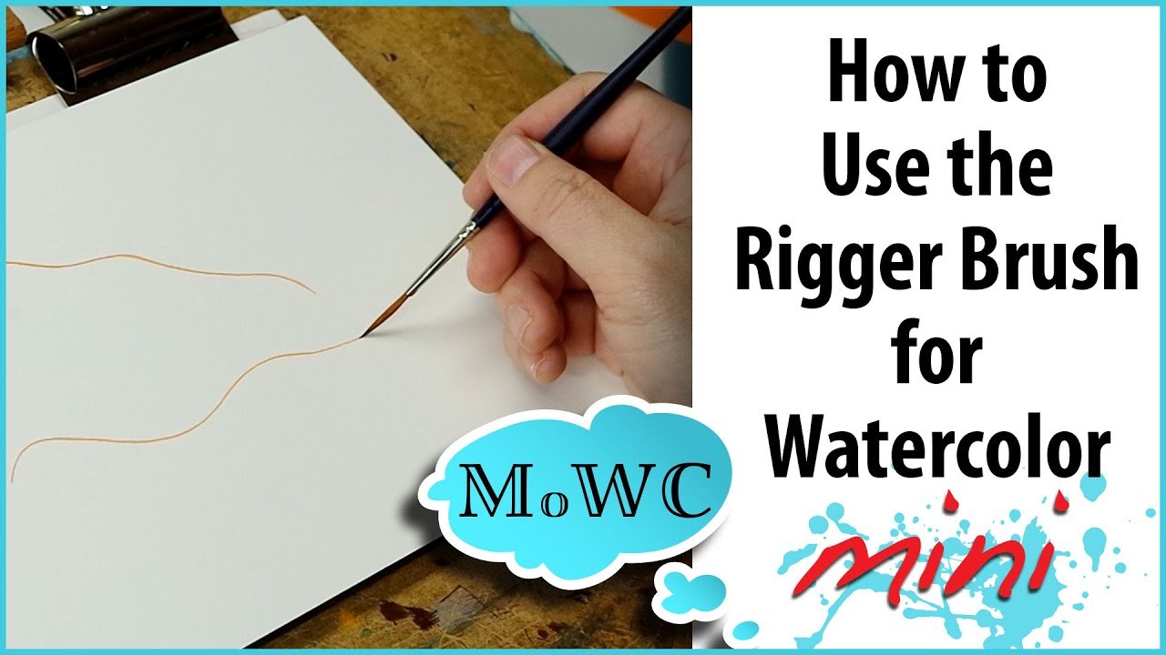 Picture of: How to Use a Rigger Brush for Watercolor