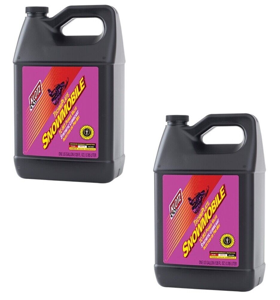 Picture of: KLOTZ KL OIL Snowmobile TechniPlate Synthetic -Stroke Oil ( Gallon  Pack)