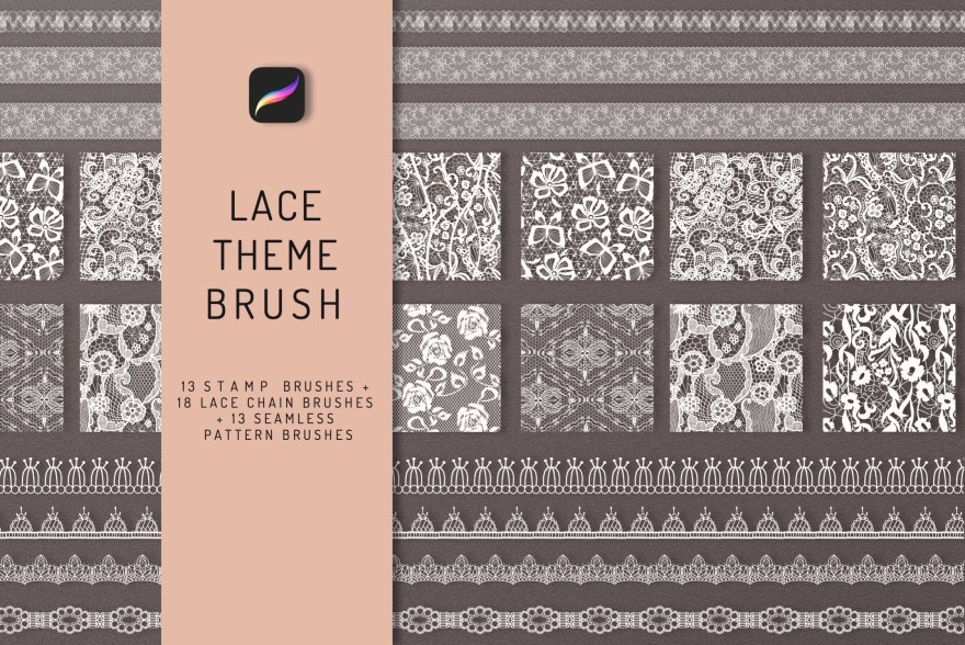 Picture of: Lace Theme Procreate Brush Bundle Grafik Von EfficientTools · Creative  Fabrica