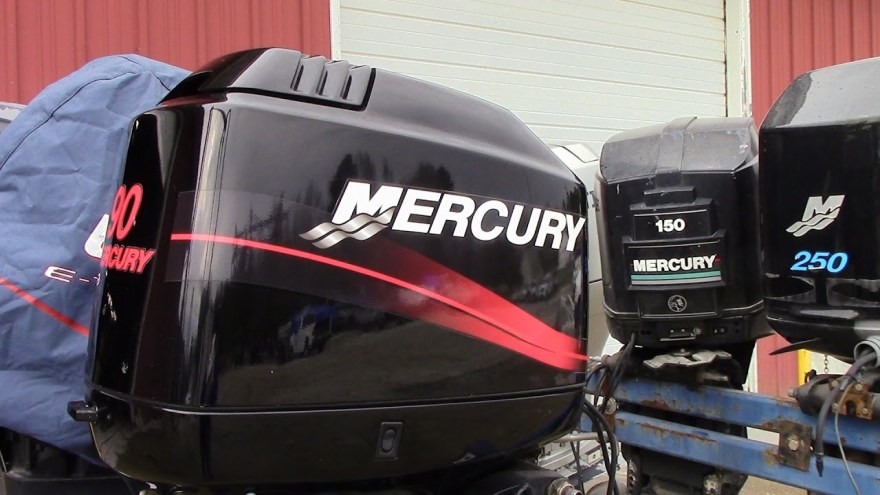 Picture of: M Used  Mercury ELPTO HP -Stroke Outboard Boat Motor 0″  Shaft CLEAN