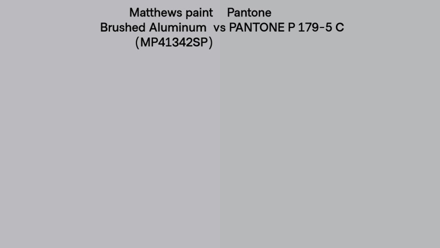 Picture of: Matthews paint Brushed Aluminum (MPSP) vs Pantone P – C
