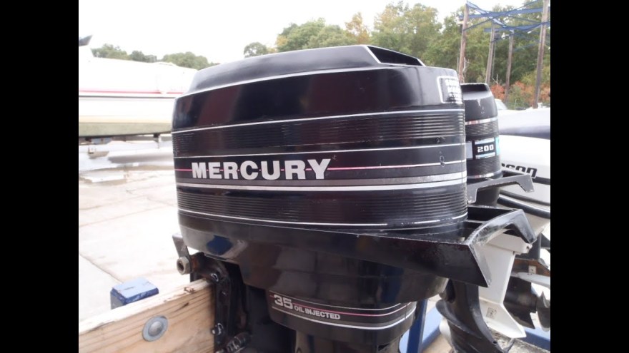 Picture of: MBA Used  Mercury 5E 5HP -Stroke Remote Outboard Boat Motor ”  Shaft