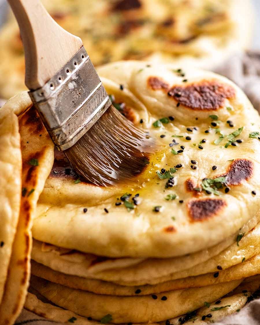 Picture of: Naan recipe – chewy & fluffy!  RecipeTin Eats