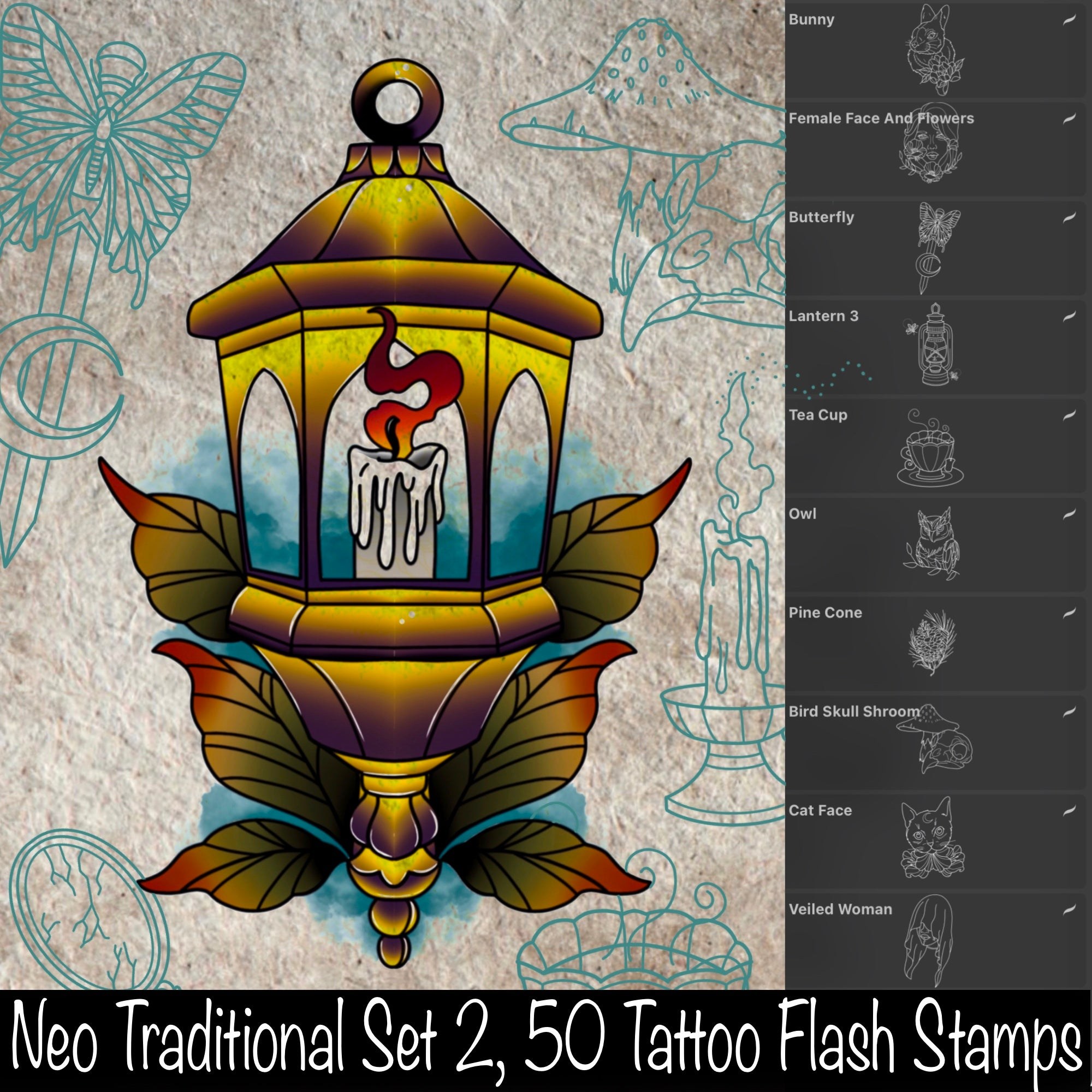 Picture of: Neo Traditional Tattoo Designs  Neo Traditional Flash Stamps