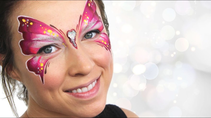 Picture of: One-Stroke Butterfly Face Painting Tutorial  Ashlea Henson