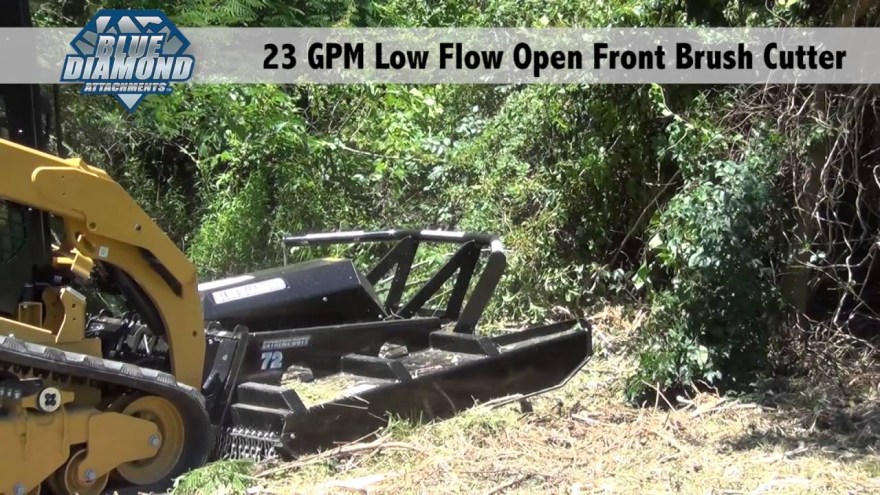 Picture of: Open Front Brush Cutter : Low flow  gpm demo