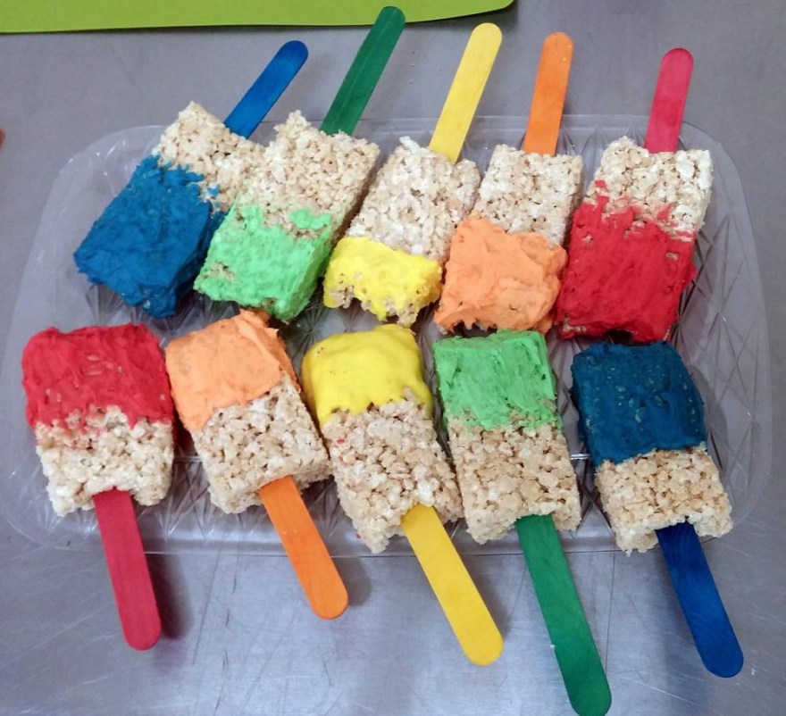 Picture of: paintbrush rice krispie treats  Kids With Food Allergies