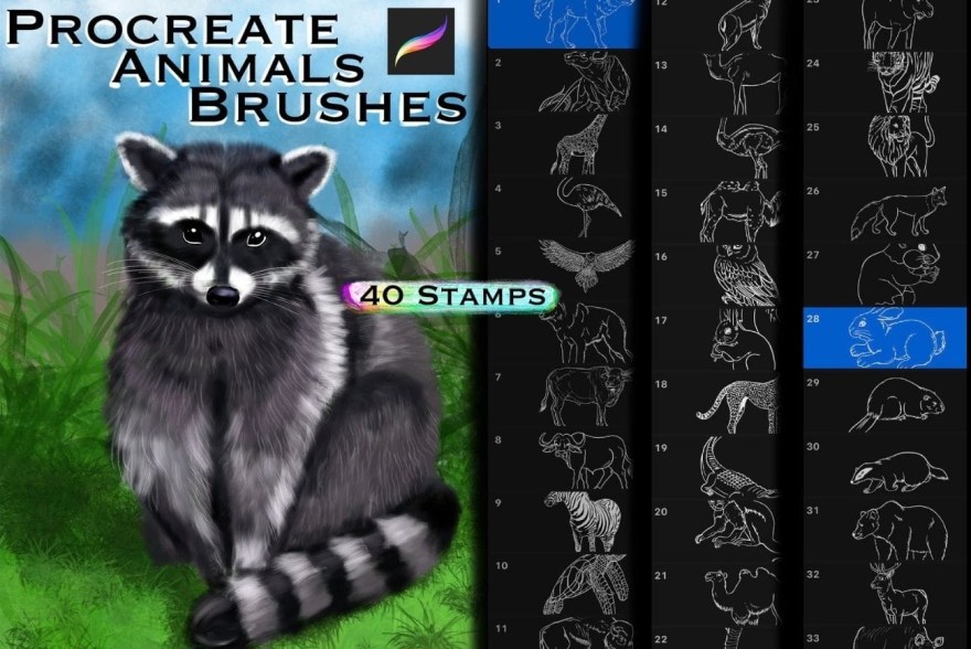 Picture of: Procreate Animals Brushes