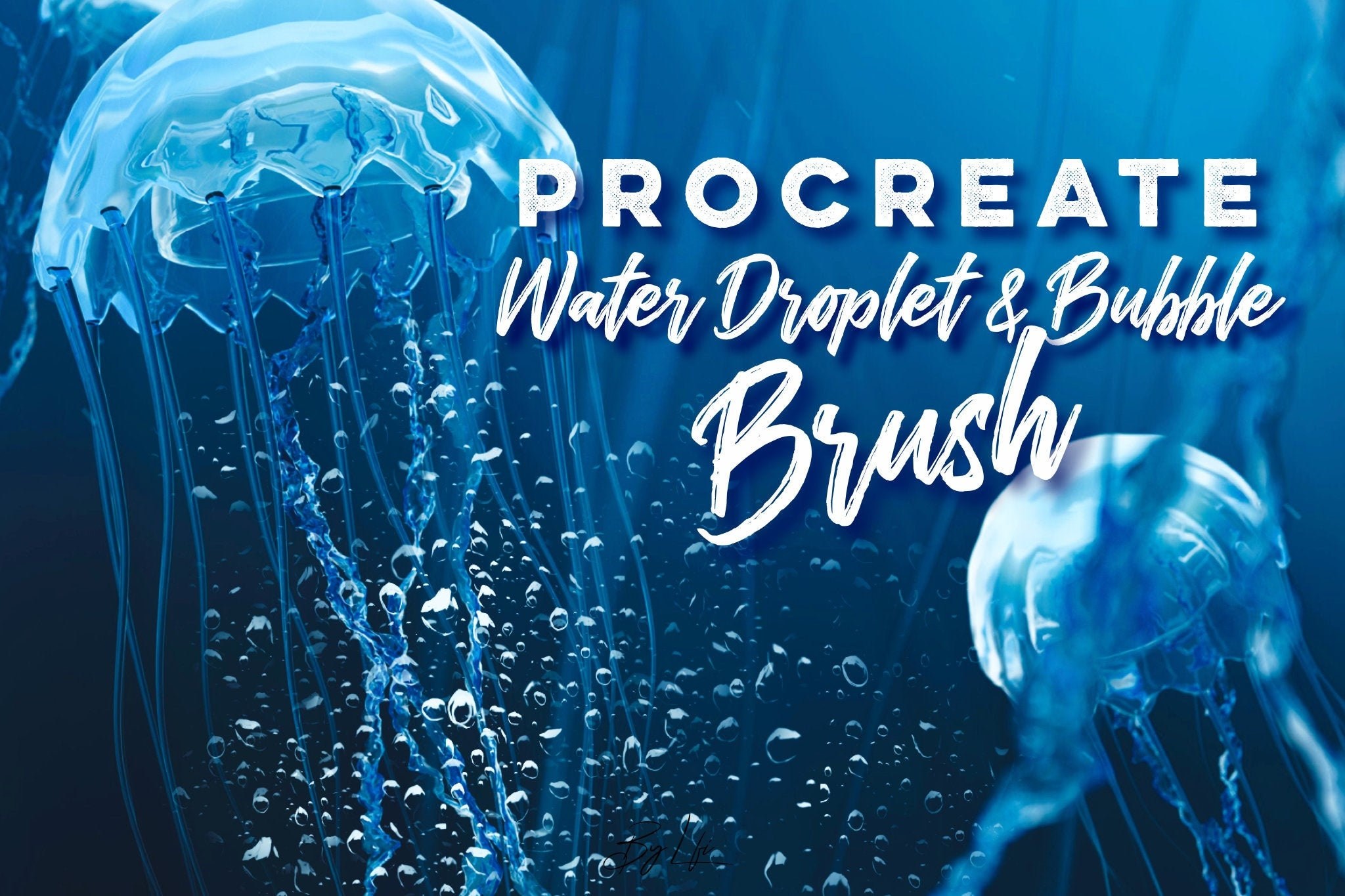 Picture of: Procreate Wasser Tröpfchen und Bubble Brush – Etsy