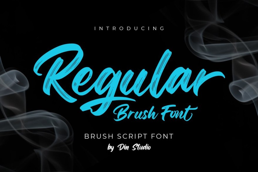 Picture of: Regular Brush Script Font – All Free Fonts