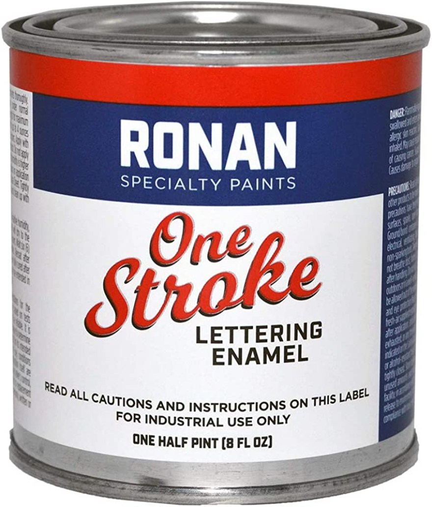 Picture of: Ronan Specialty Paints, One Stroke Lettering Enamel, / Pint Can, White  (L0)