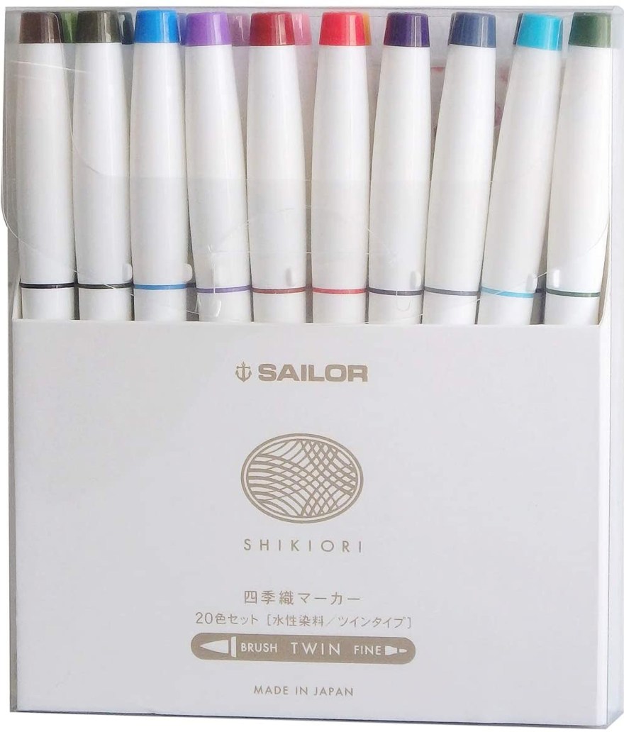Picture of: Sailor SHIKIORI Doppelspitze Kalligraphie Brush Pen Fine Tip – Etsy