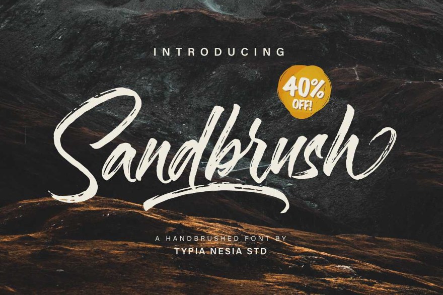 Picture of: Sandbrush Brush Font Free Download – Dafont Free