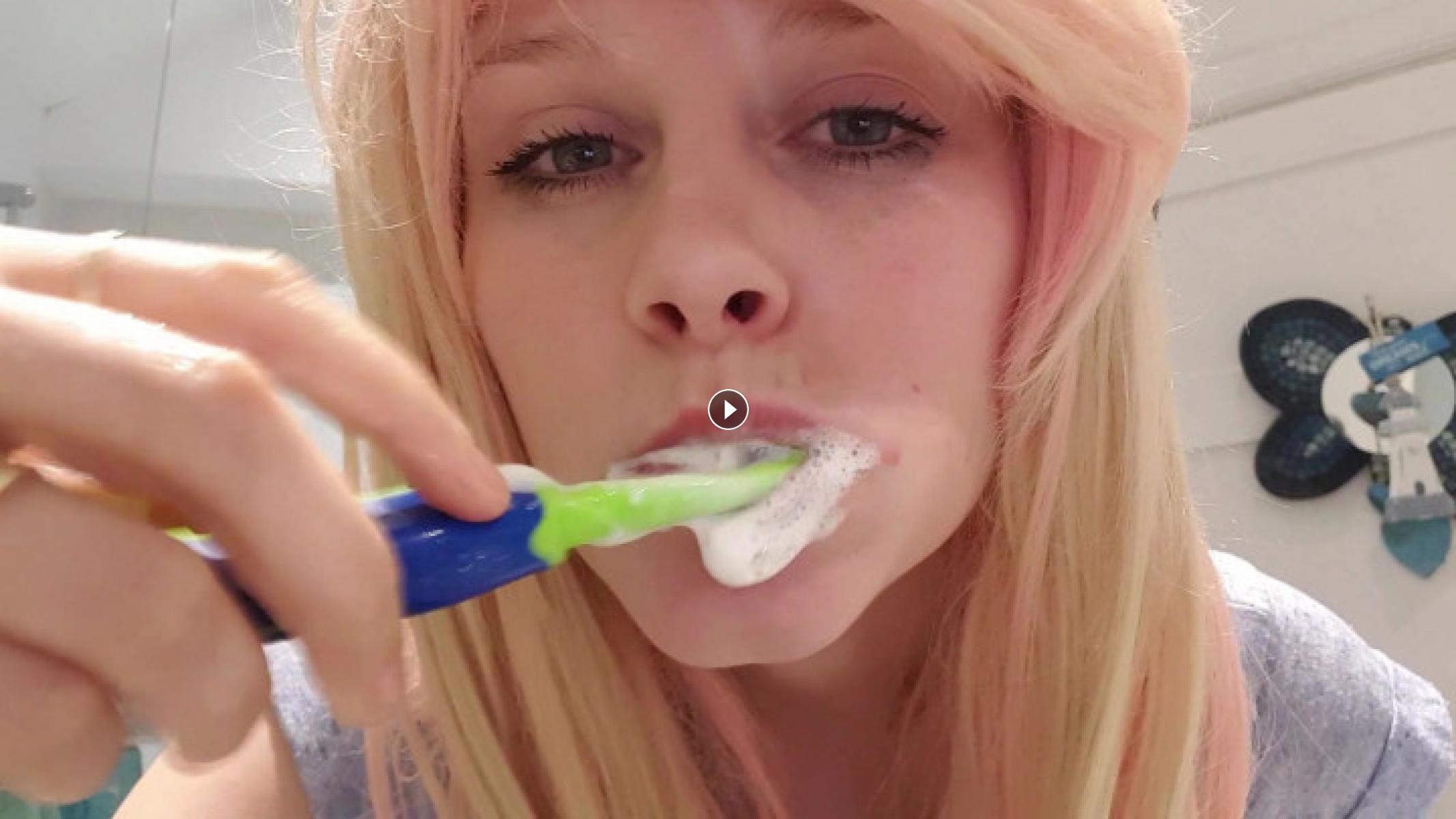 Picture of: Shemale Bailey Jay Brushing Teeth  Anal Dream House