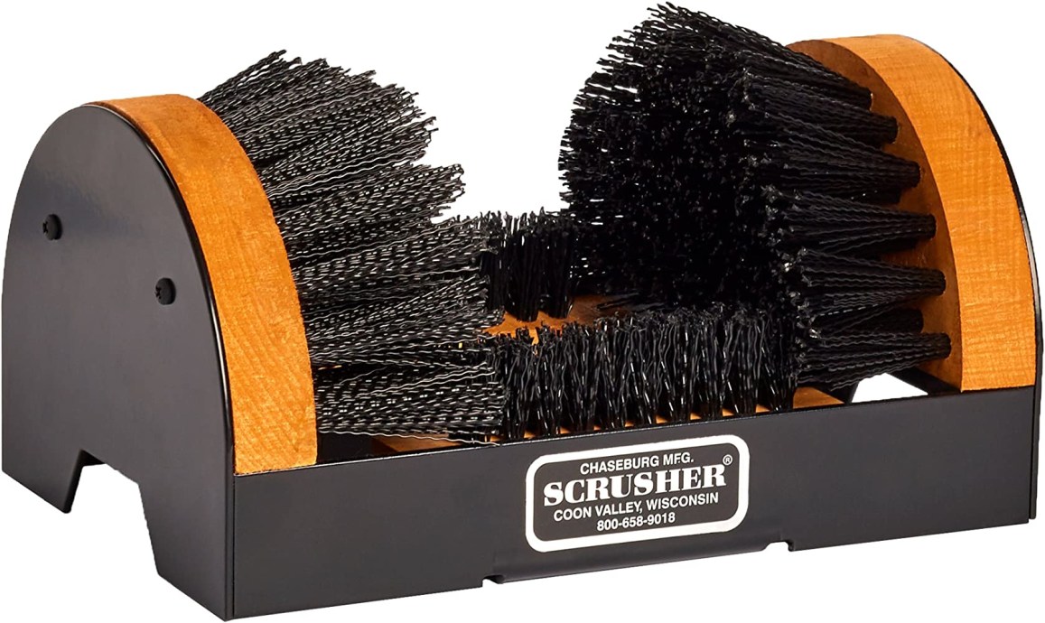 Picture of: Shoe/Boot Brush & Scrubber – The Original Scrusher Boot & Shoe Cleaner,  Weather Resistant Boot Scrubber
