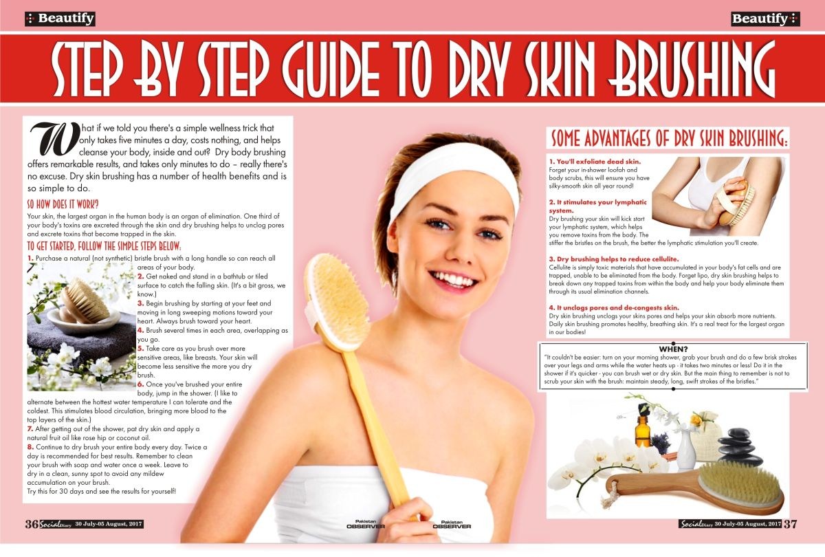 Picture of: Step By Step Guide To Dry Skin Brushing – Social Diary