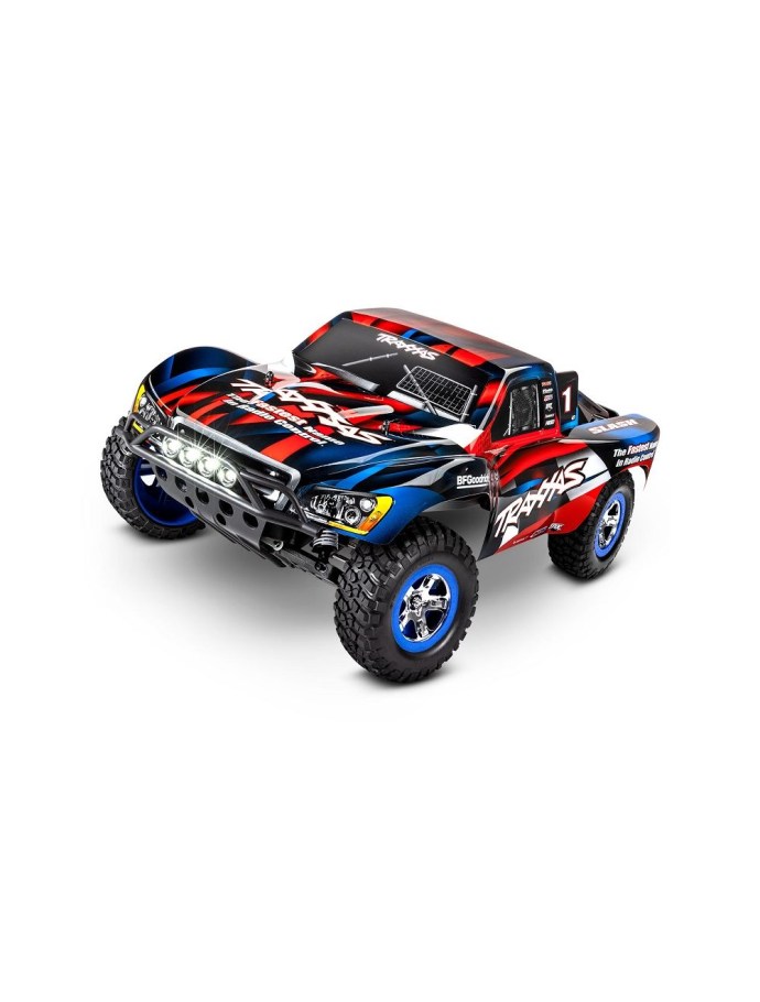 Picture of: Traxxas Slash WD rot/blau :0 RTR Short Course Brushed + LED mit  Akku/Lader