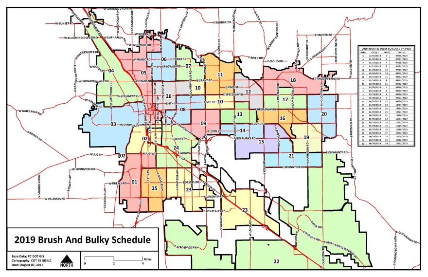 Picture of: Tucson Brush & Bulky Pick Up Dates For Neighborhoods – Tucson