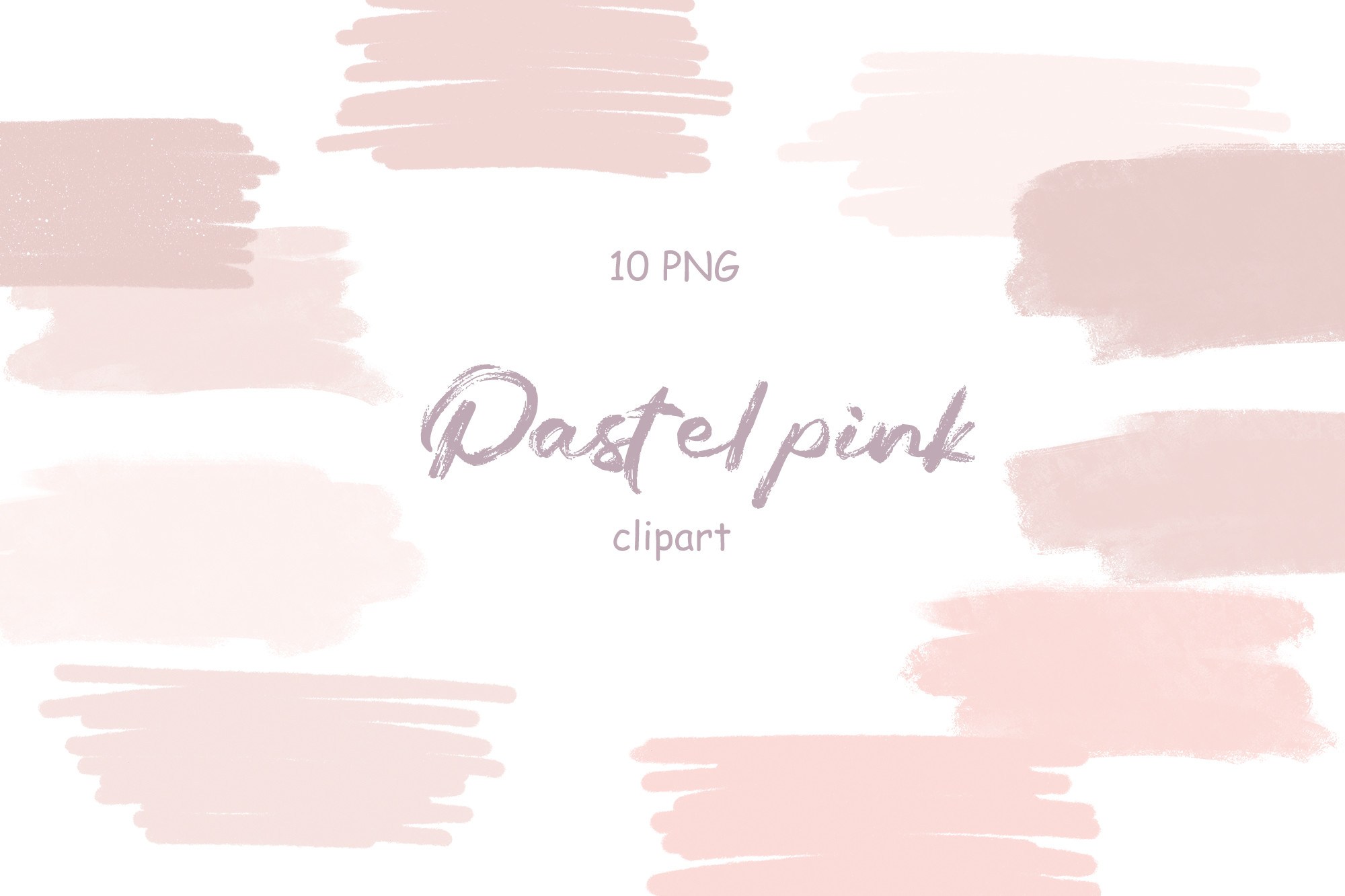 Picture of: Watercolor Pastel Pink Brush Stroke PNG Grafik Von SleptArt · Creative  Fabrica